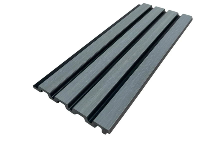 High Quality Grey PS Phab Ntsa Vaj Huam Sib Luag 3D Fluted Hniav Phab Ntsa Cladding Rau Niaj Hnub Tsim Sab Hauv