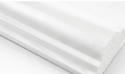 High Quality PS Skirting Board Dawb Baseboard Moulding Rau Niaj Hnub Niaj Hnub Sab Hauv Tsev Kho Kom Zoo Nkauj