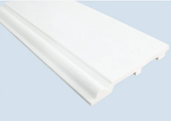 Niaj hnub nimno Minimalist Dawb PS Skirting Board