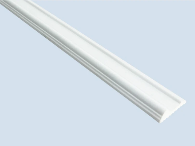 Plain Dawb PS Phab ntsa pem teb Trim Molding
