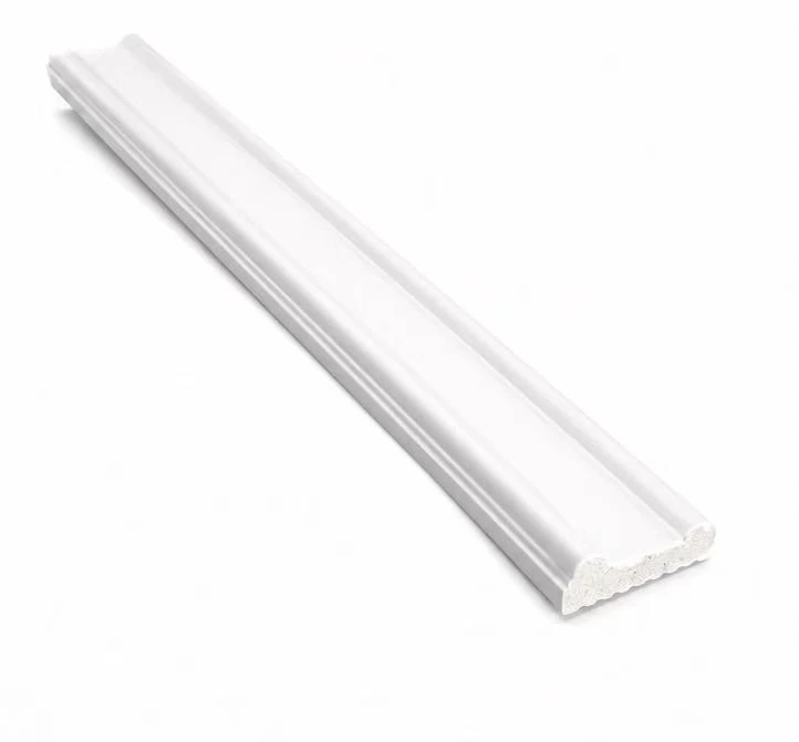 Plain White PS Wall Floor Trim Molding factory