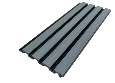 High Quality Grey PS Phab Ntsa Vaj Huam Sib Luag 3D Fluted Hniav Phab Ntsa Cladding Rau Niaj Hnub Tsim Sab Hauv
