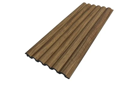 Woodgrain Ribbed PS Vaj Huam Sib Luag